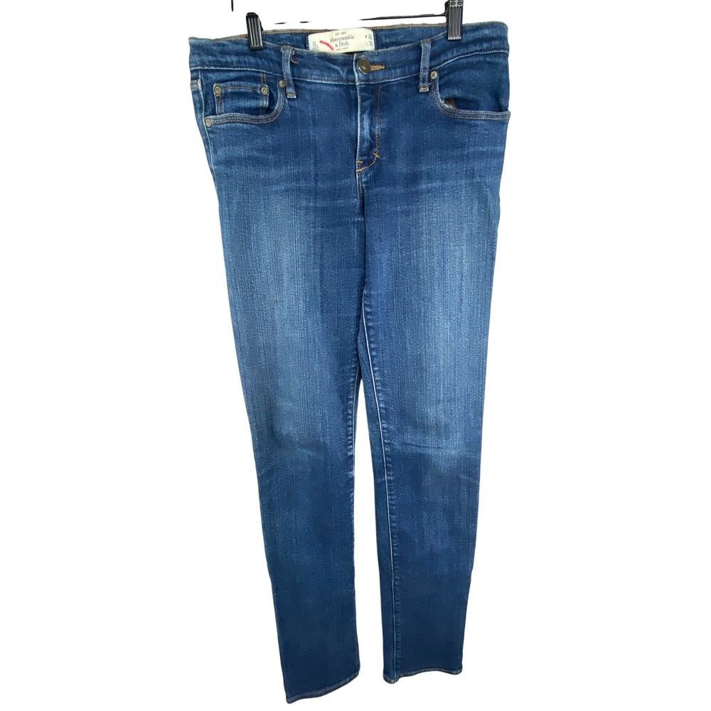 Abercrombie & Fitch Womens Skinny Jeans Size 6L 31x35 5 Blue Perfect Stretch